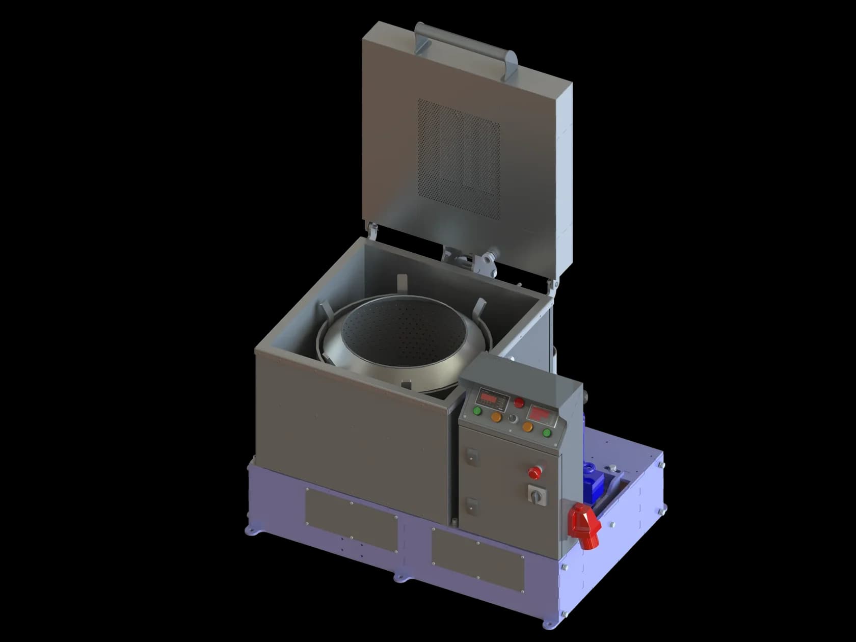 EVESS centrifugal drying unit for finished parts
