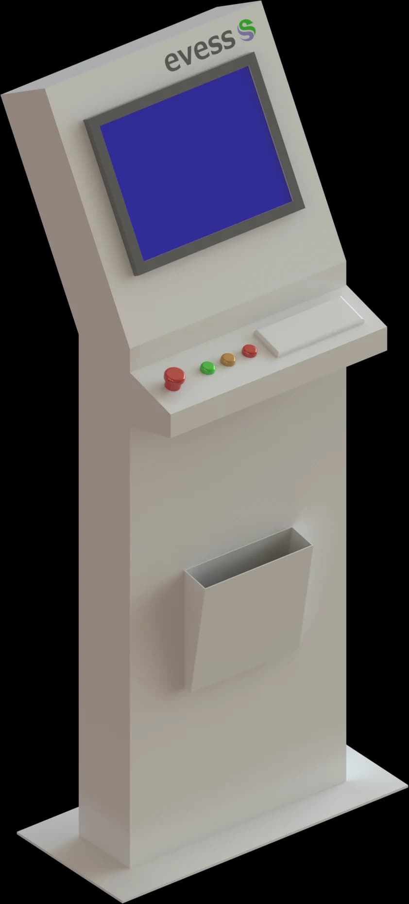 3D model of the operator HMI console